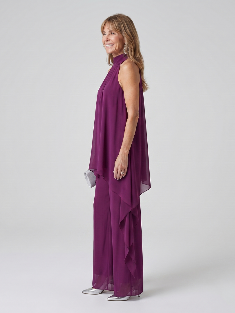 Bearim™ | Halter Neck Asymmetric Tunic Set