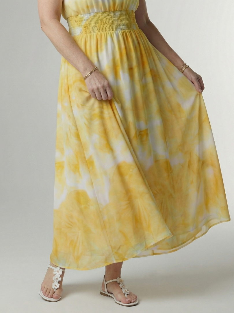 Sylin™ | Gathered Halter Midi Dress