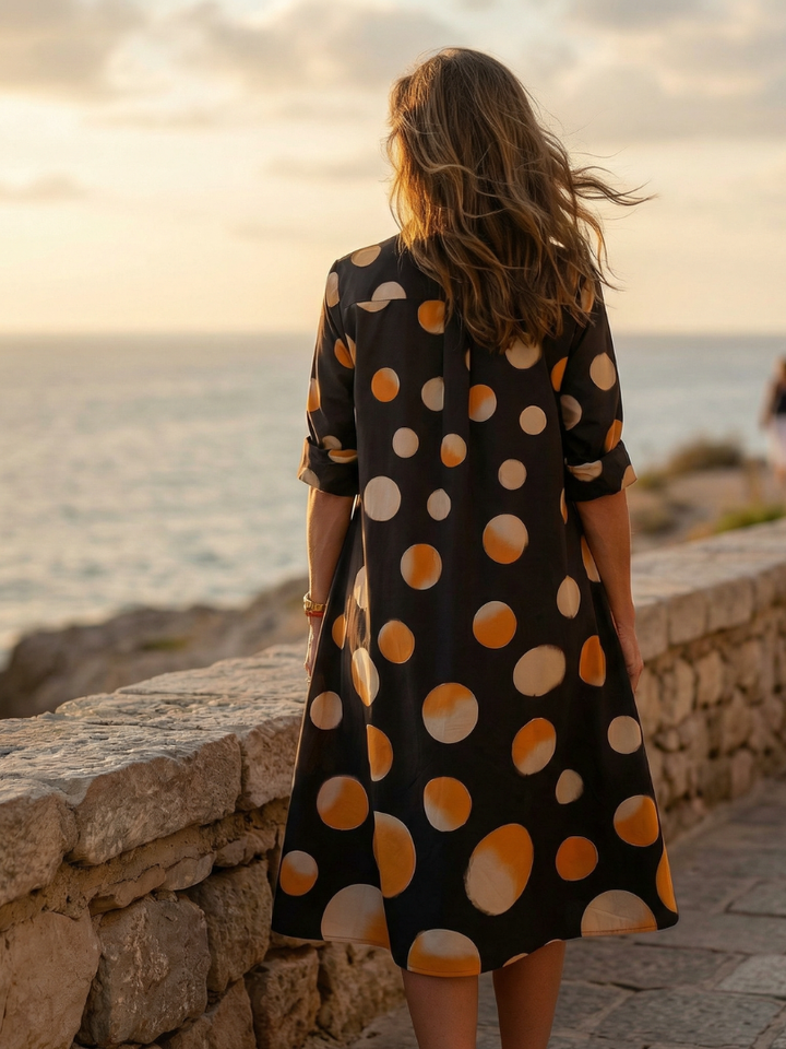 Vespera™ | Sunset Dot Dress