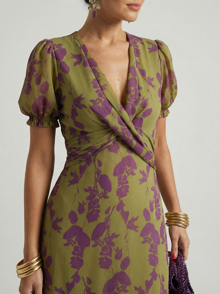 Virel™ | Relaxed Floral Midi Dress