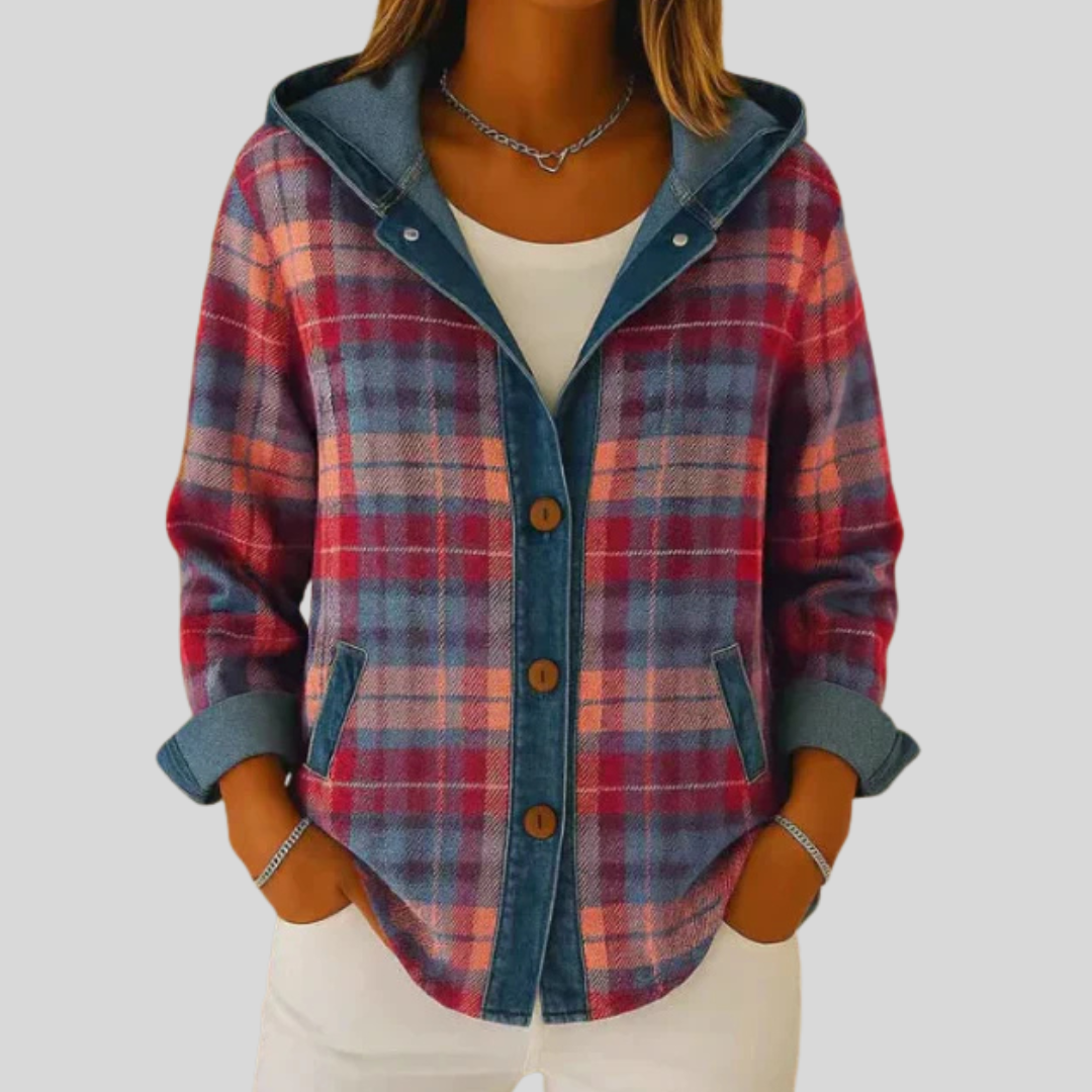 Imogen™ | Hooded Checked Jacket
