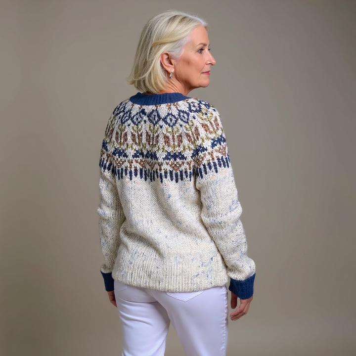 Cherie™ | Fair Isle Knit Cardigan
