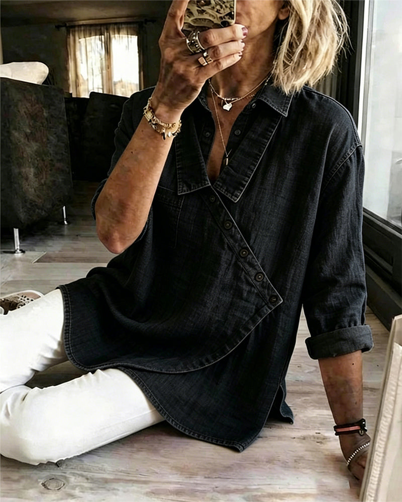 Marlene™ Denim Blouse