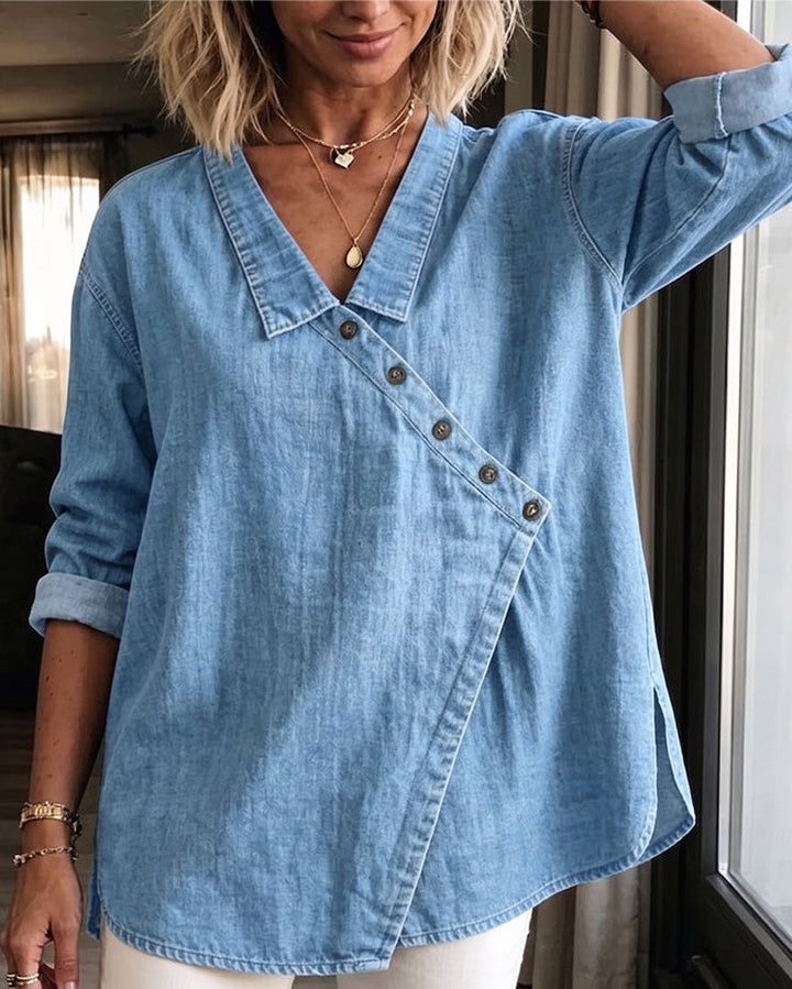 Marlene™ Denim Blouse