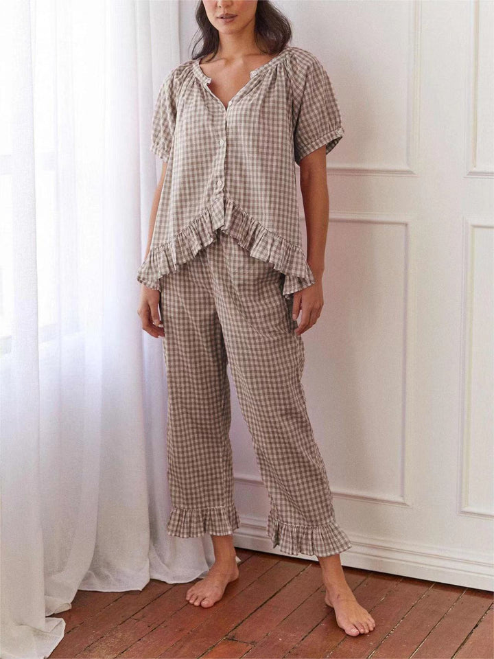 Sophie Sleep Set Gingham Berry