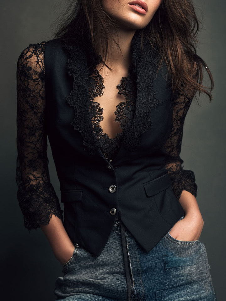 Victoria™ Elegant Lace Blouse
