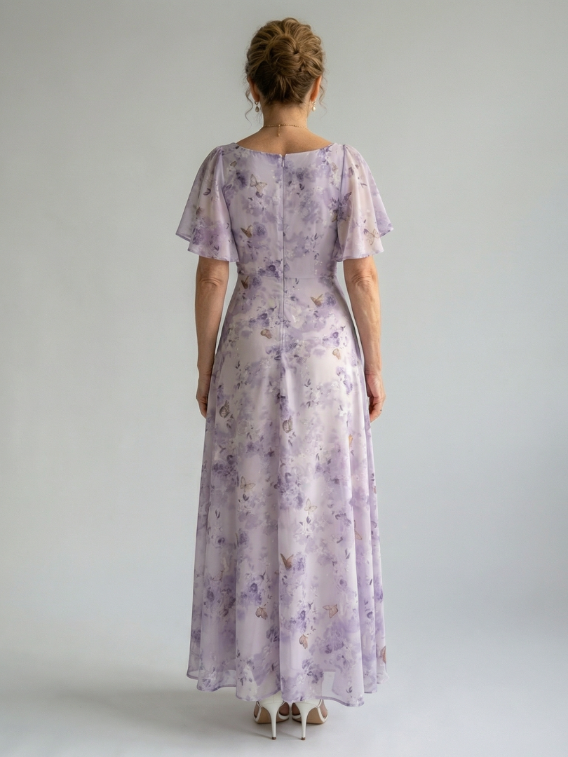 Vaelis™ | Flutter Sleeve Midi Dress