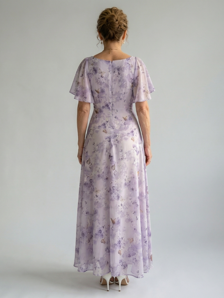 Vaelis™ | Flutter Sleeve Midi Dress