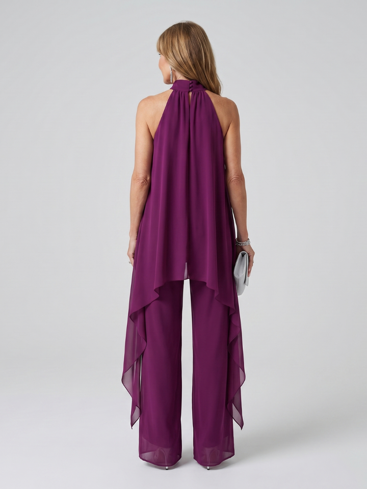 Bearim™ | Halter Neck Asymmetric Tunic Set