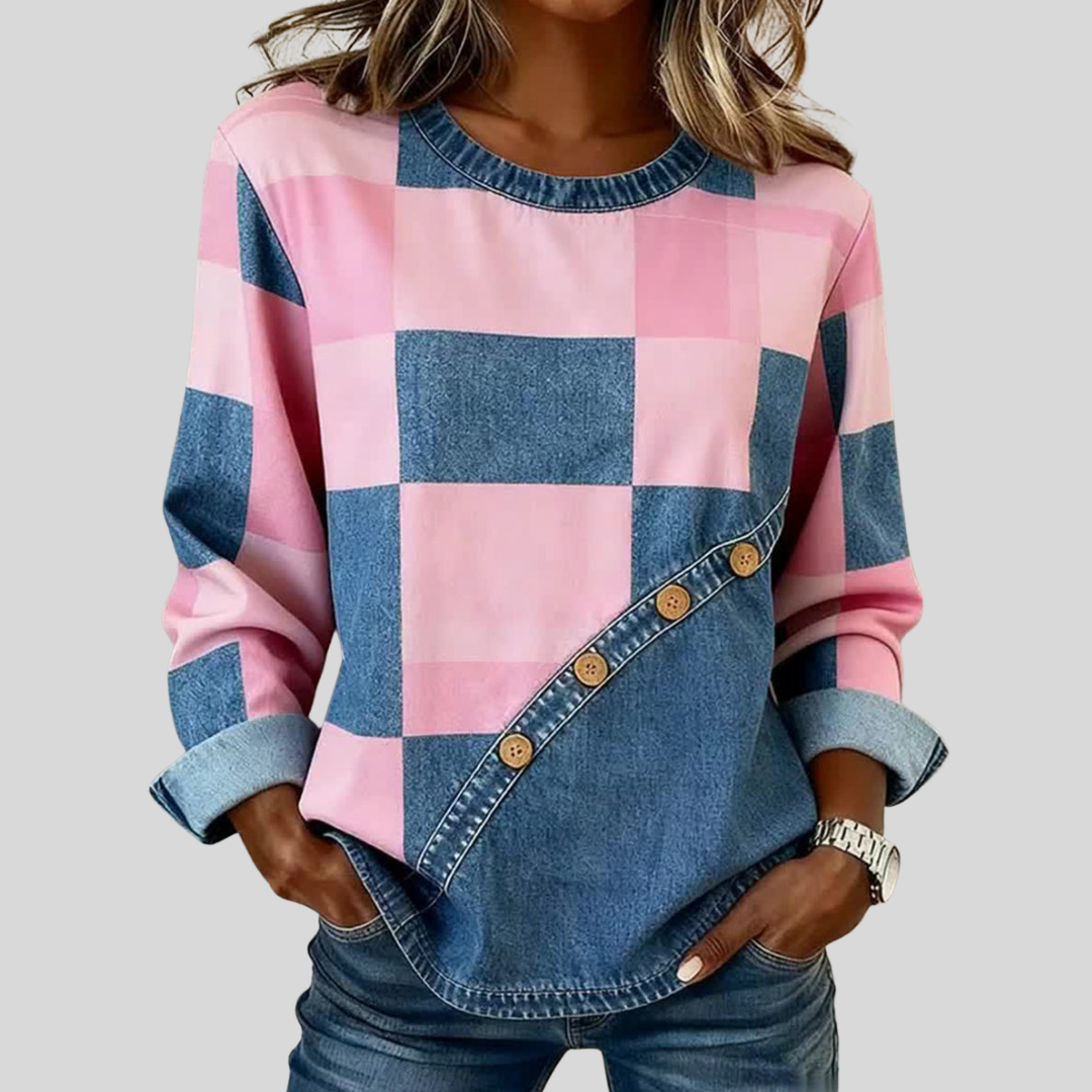 Bethany™ | Colorblock Patchwork Sweatshirt