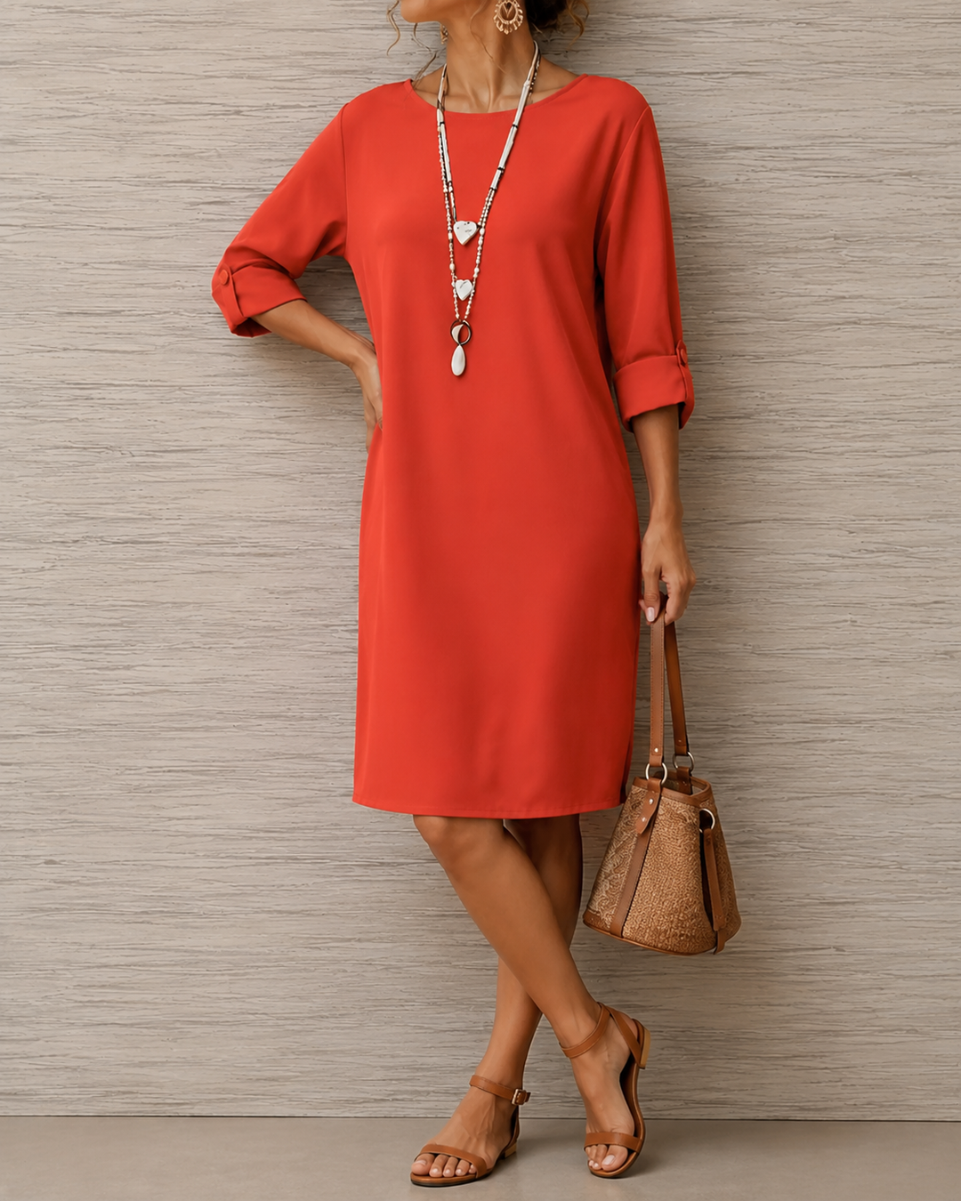 Odalie™ Tummy-Concealing Midi Dress