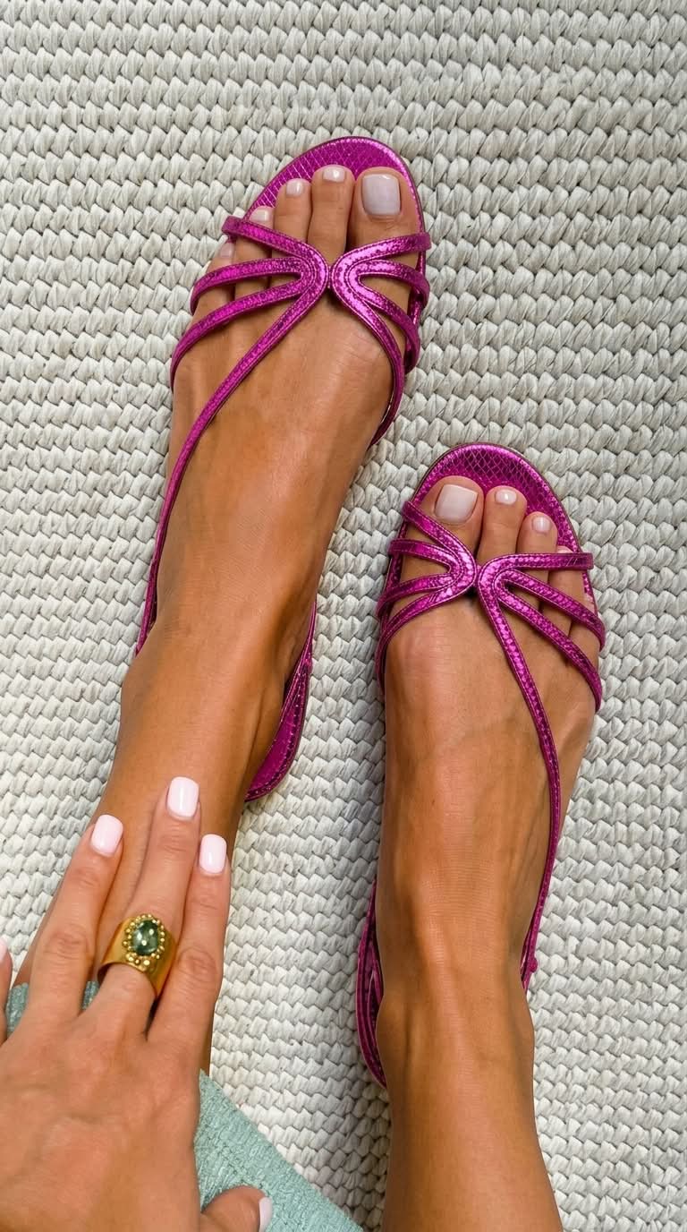 Ginevra™ | Golden Sandals Summer Elegance