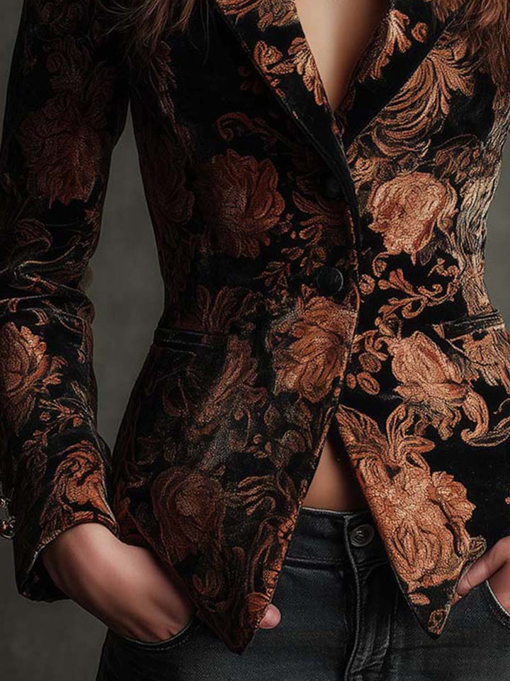 Sophie™ Elegant Floral Tailored Blazer