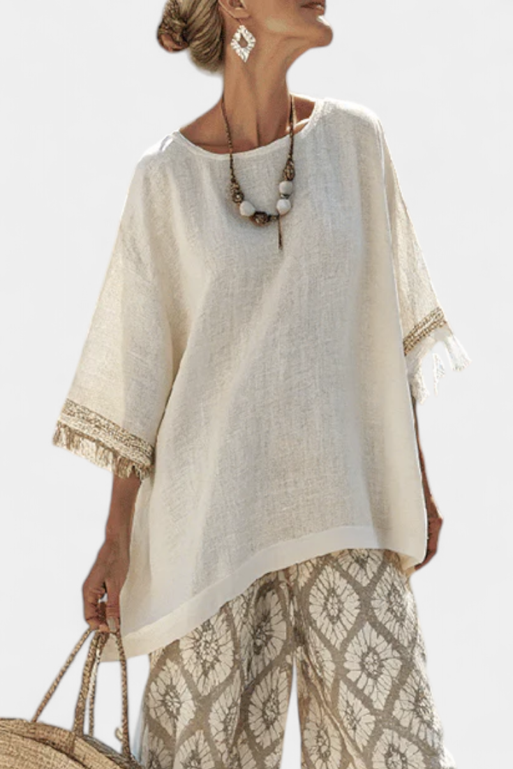 Alverra™ | Sophisticated Top &amp; Casual Pants Set
