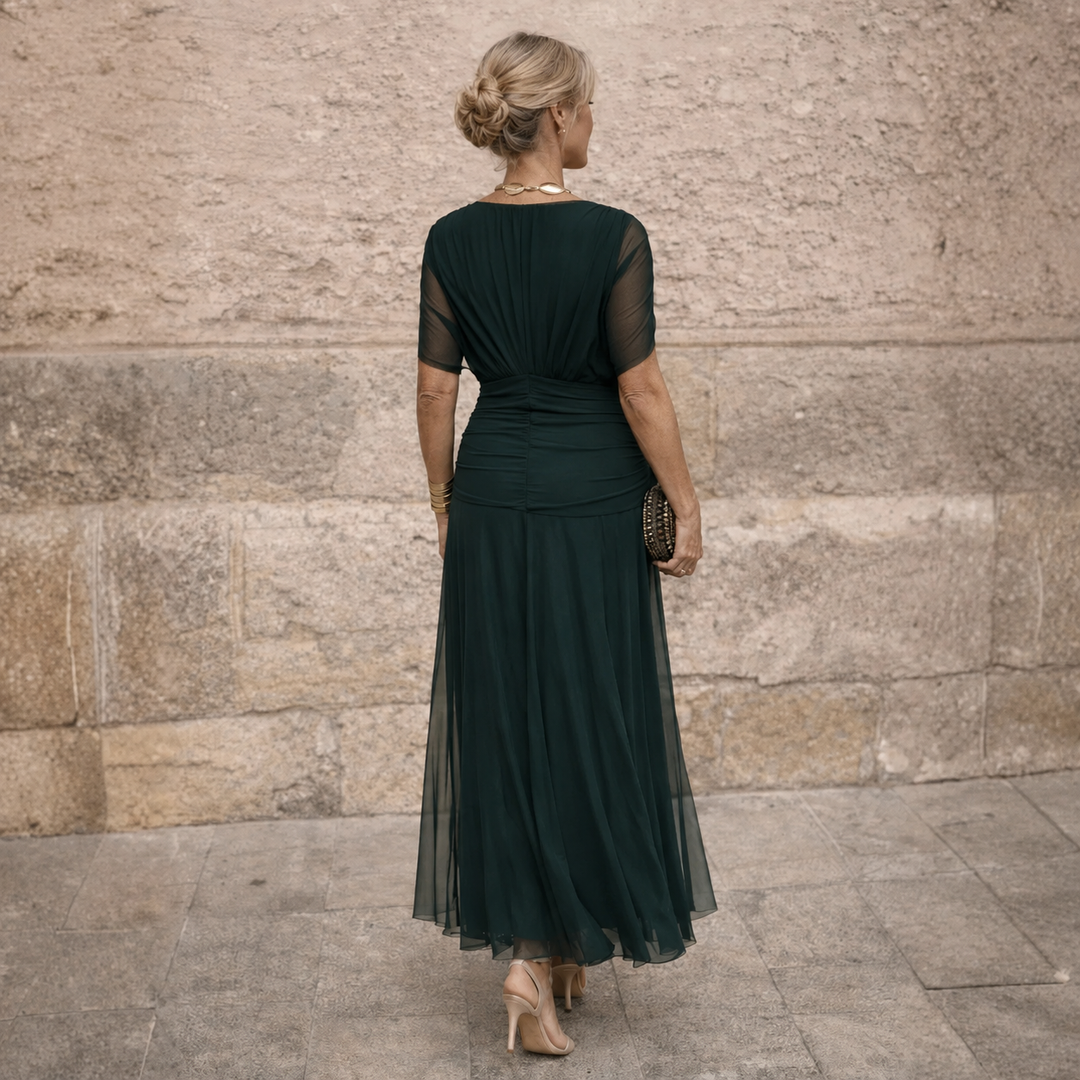 Eliza™ Elegant Pleated Maxi Dress