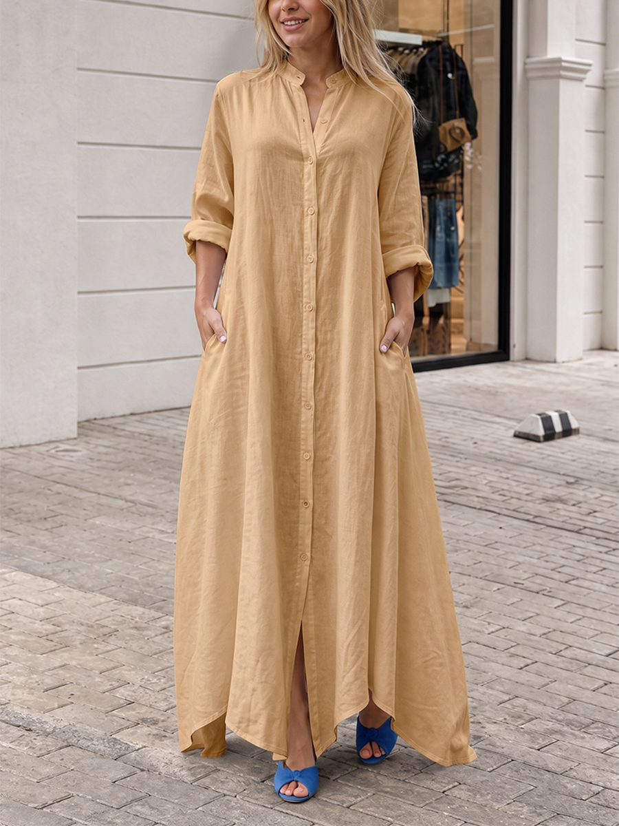 Nadine™ Button-Down Maxi Dress