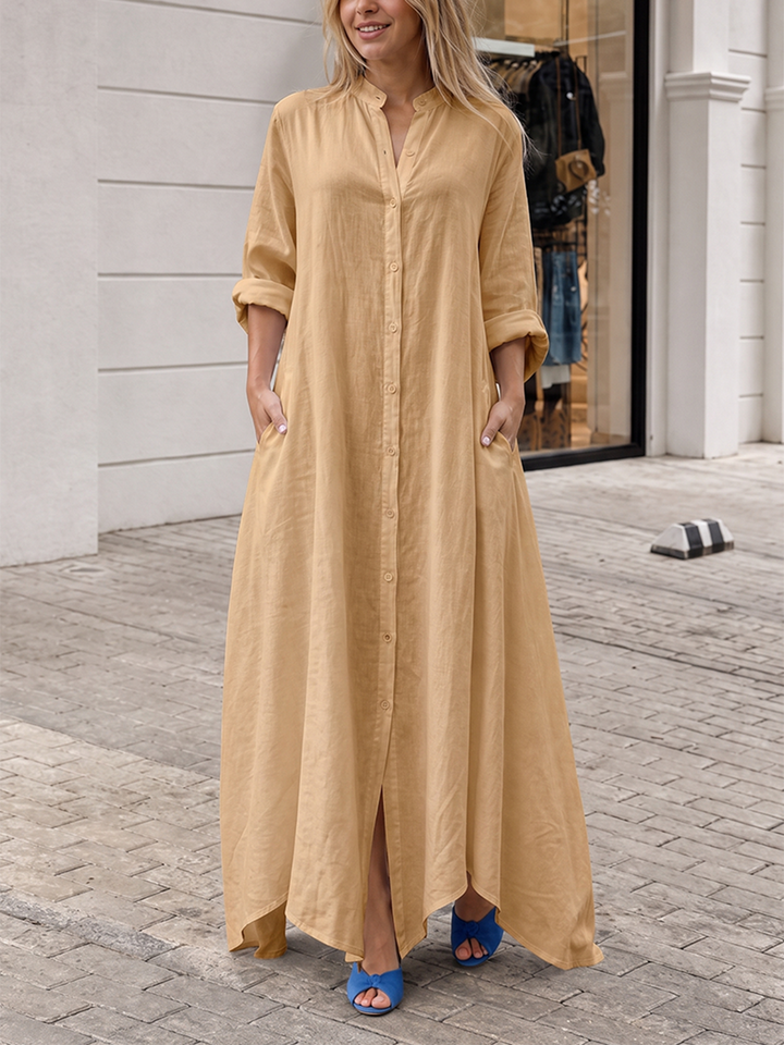 Nadine™ Button-Down Maxi Dress