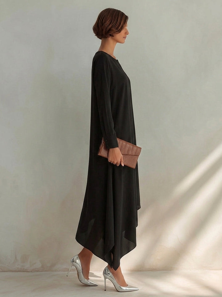 Nora™ Asymmetric Midi Dress