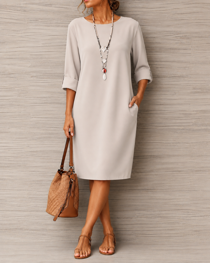 Odalie™ Tummy-Concealing Midi Dress