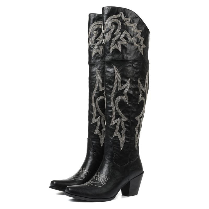 Cheyenne™ | Classic Over-the-Knee Cowboy Boots