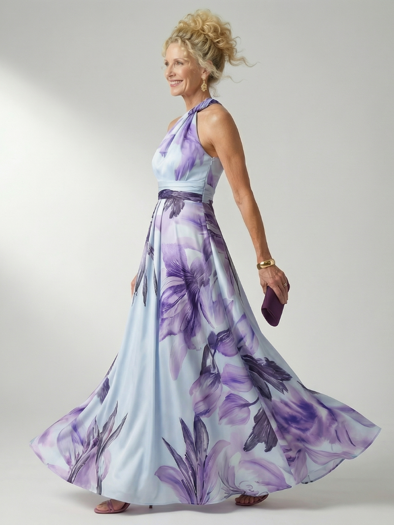 Amiel™ | Light Floral Maxi Dress