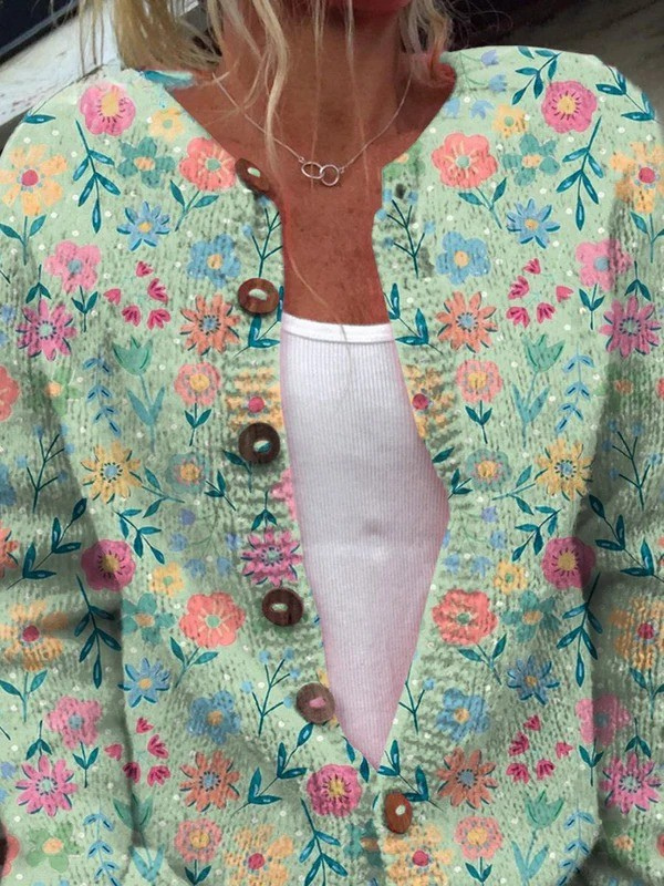 Diana™ | Vintage Floral Cardigan