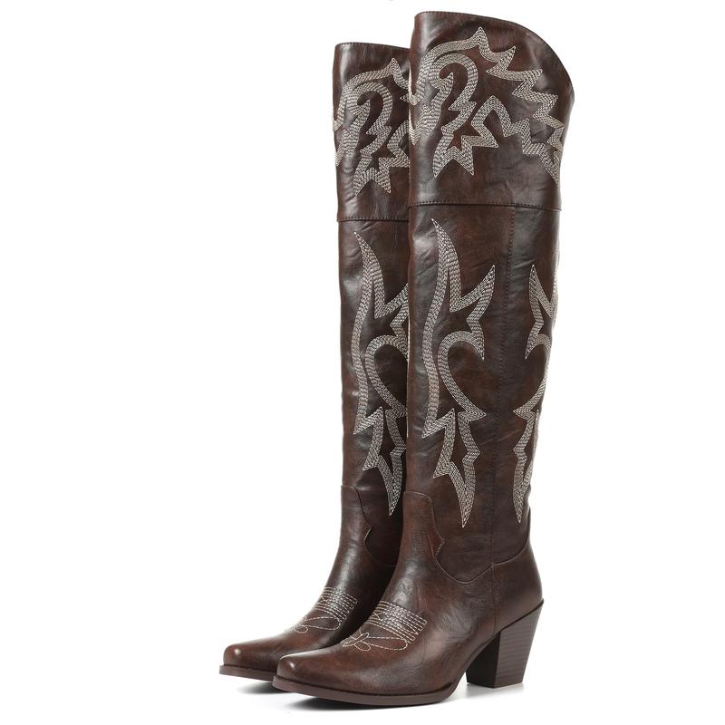 Cheyenne™ | Classic Over-the-Knee Cowboy Boots