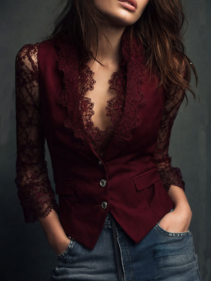 Victoria™ Elegant Lace Blouse