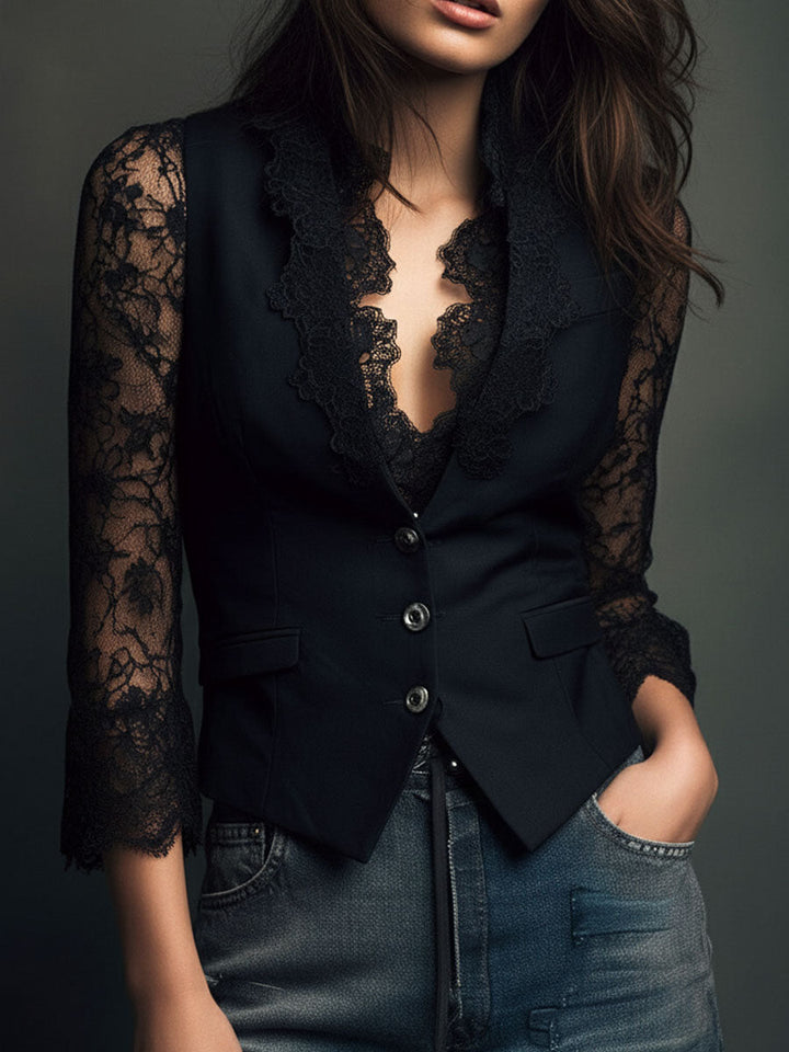 Victoria™ Elegant Lace Blouse