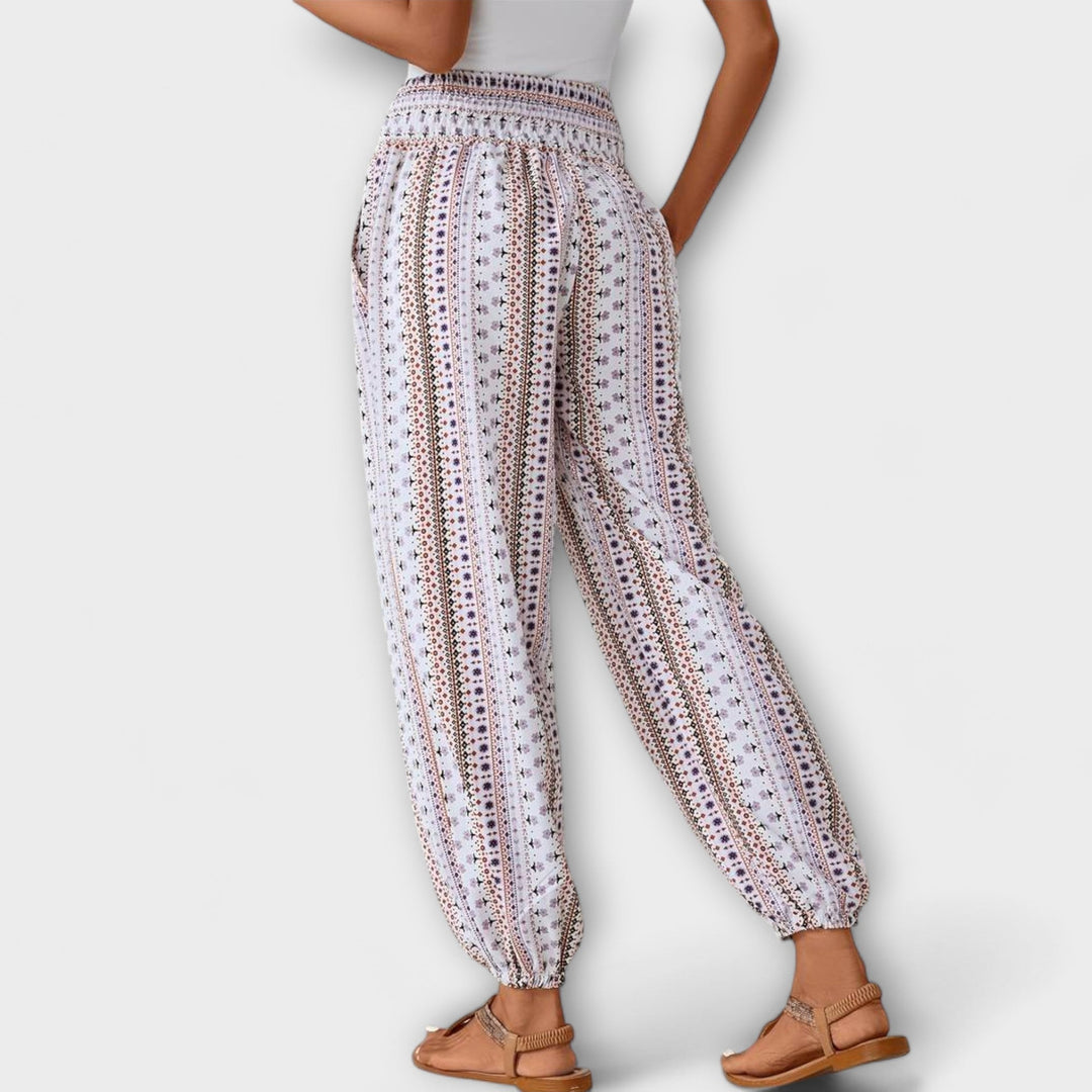 Hester™ | Pants with Ethnic Graphic