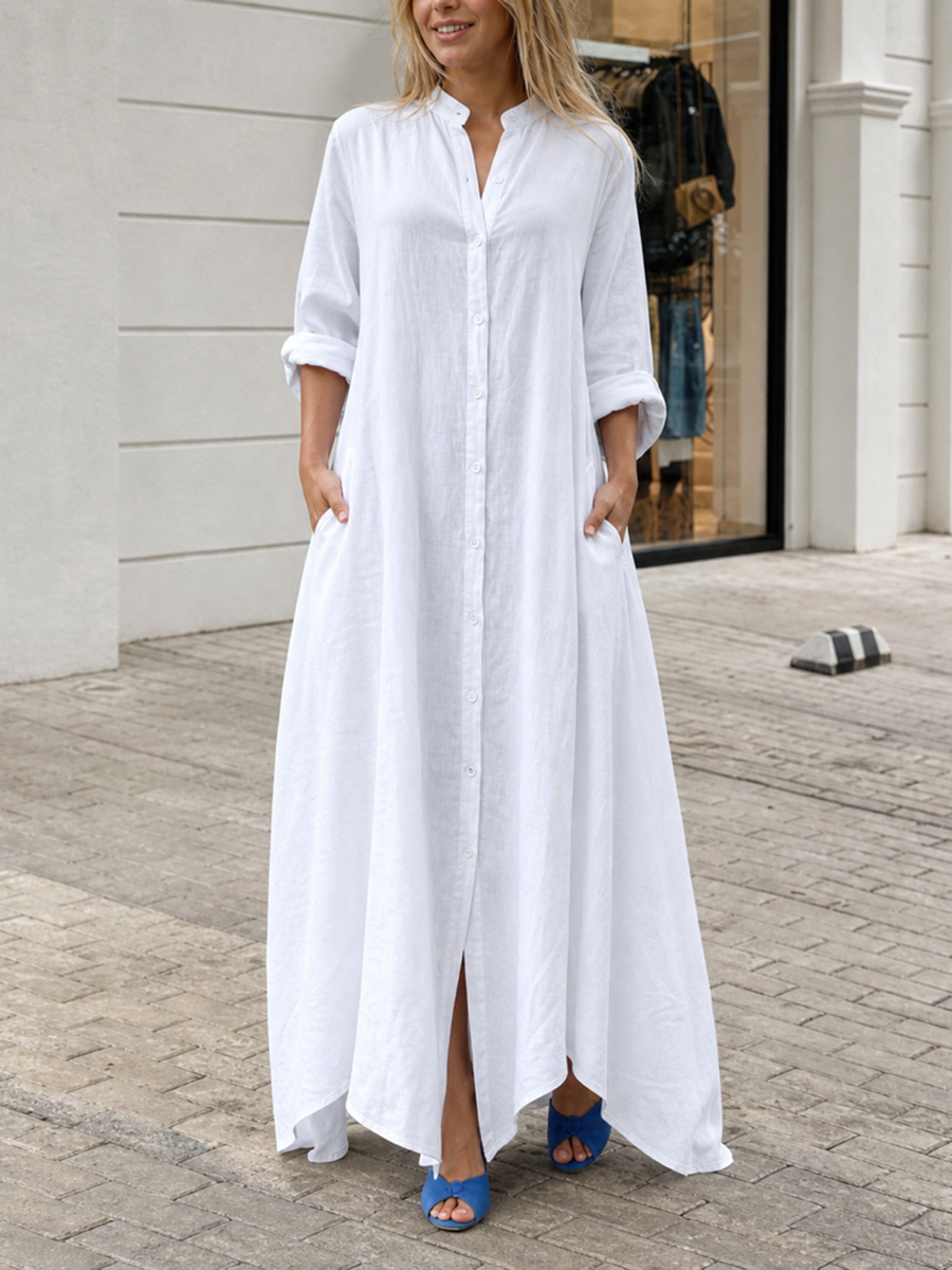 Nadine™ Button-Down Maxi Dress