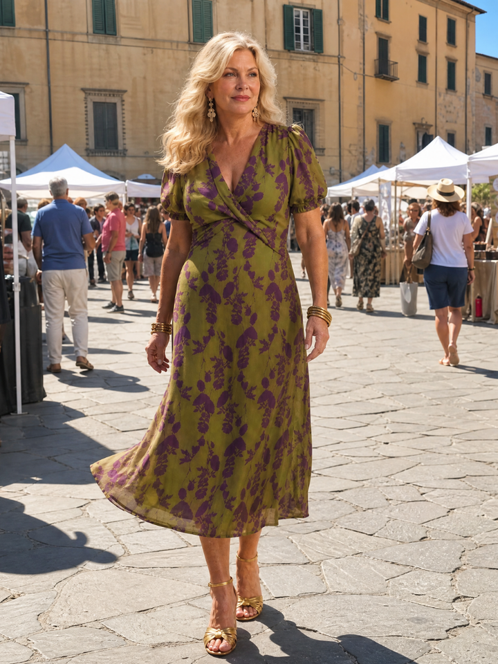 Virel™ | Relaxed Floral Midi Dress