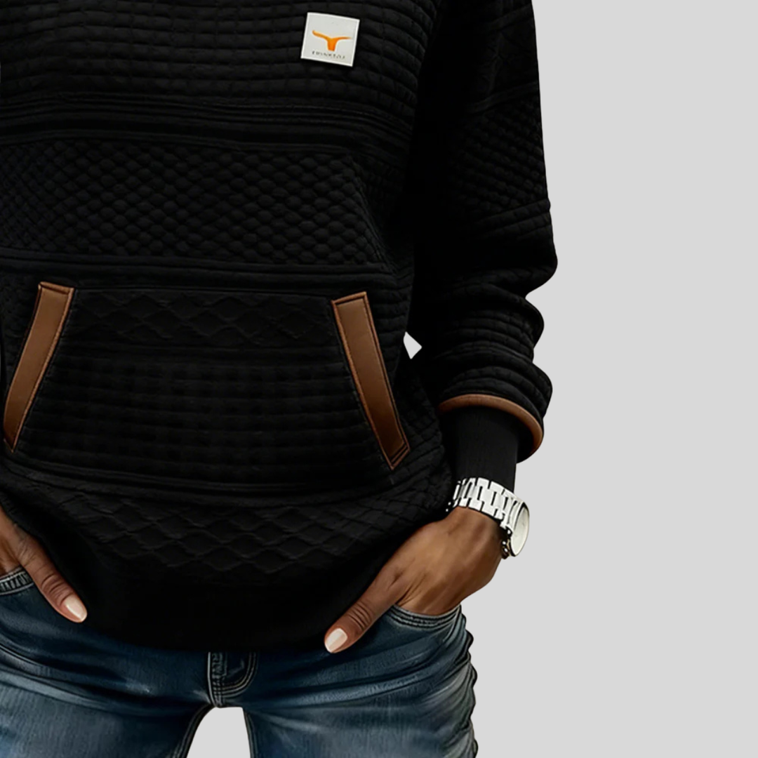 Etta™ | Textured Colorblock Sweatshirt