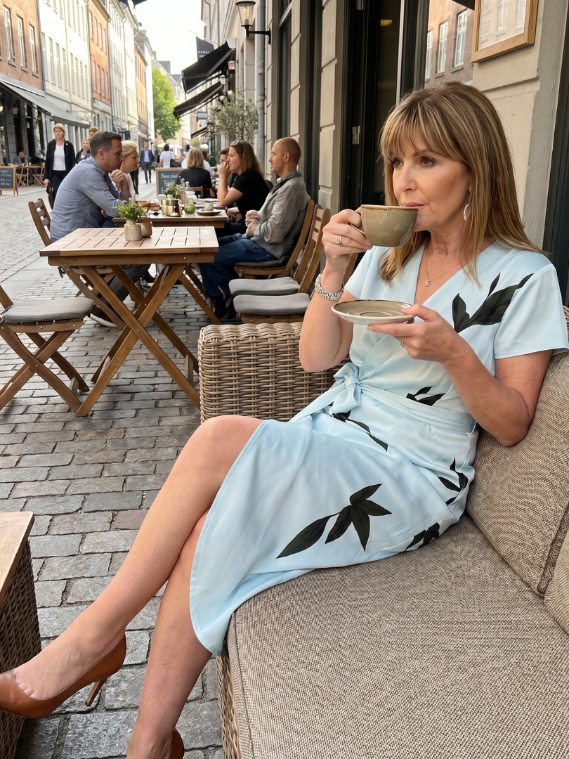 Cypress™ | Flutter Sleeve Wrap Botanical Print Midi Dress