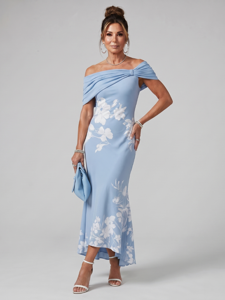 Cosma™ | Off Shoulder Midi Dress