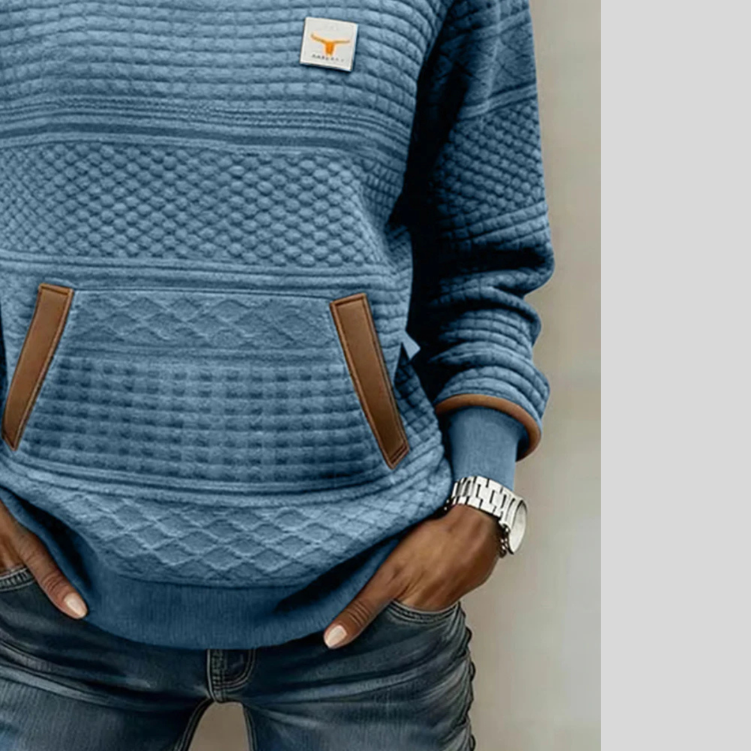 Etta™ | Textured Colorblock Sweatshirt