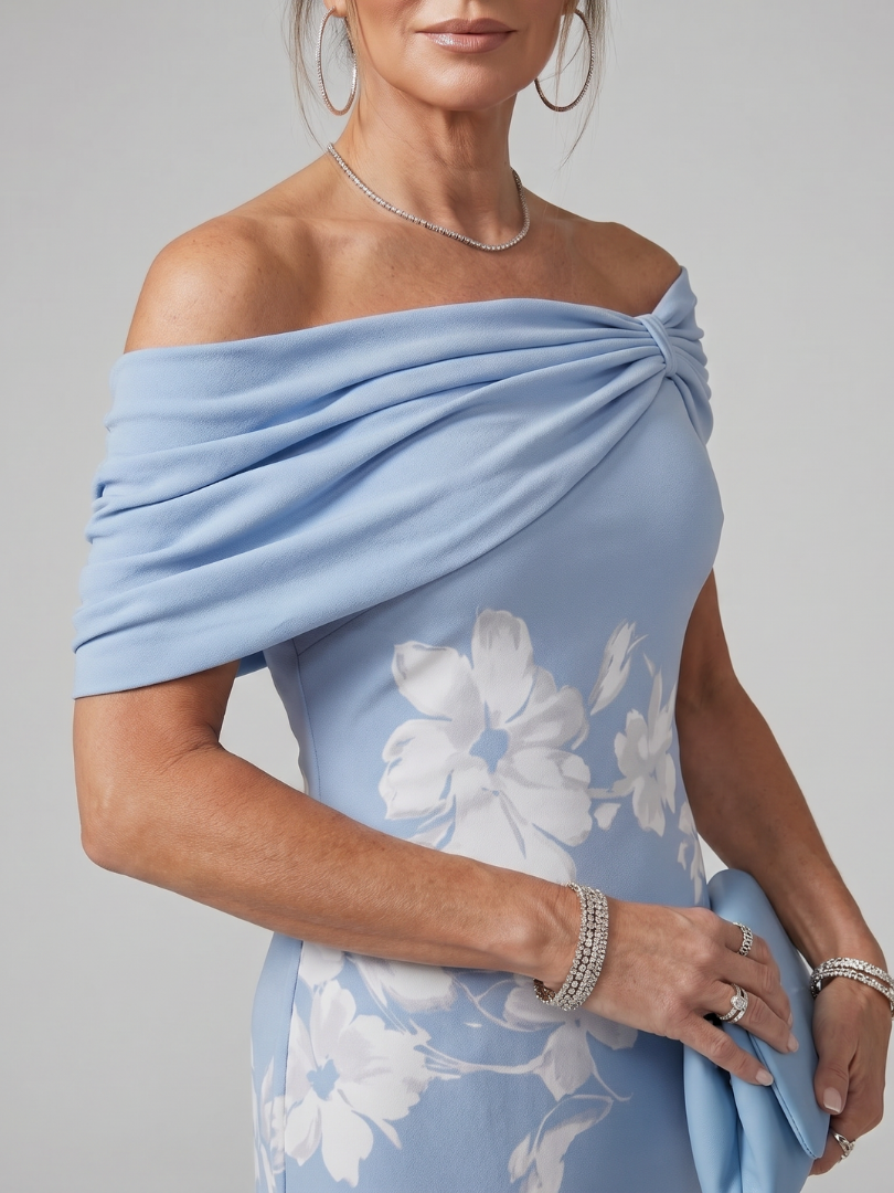 Cosma™ | Off Shoulder Midi Dress