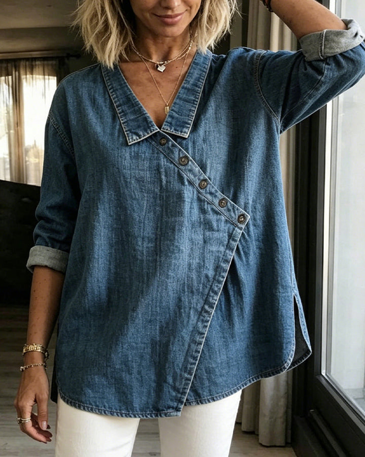 Marlene™ Denim Blouse