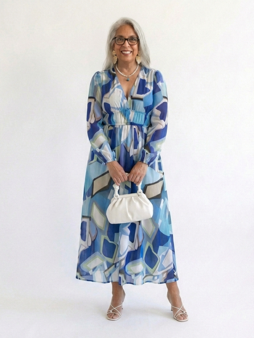 Althea™ | Long Sleeve Floral Maxi Dress
