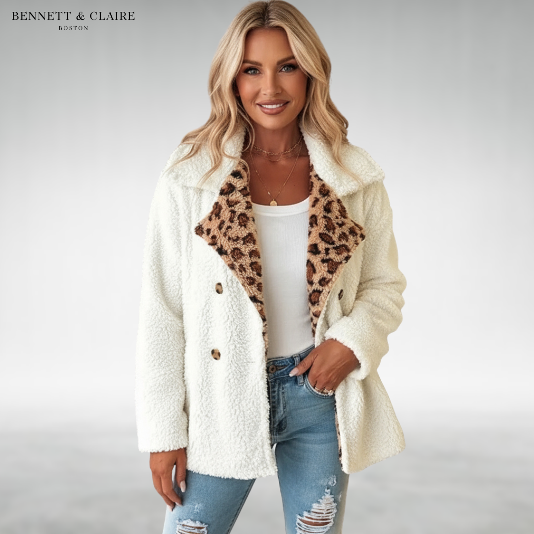 Bridget™ Leopard Teddy Coat