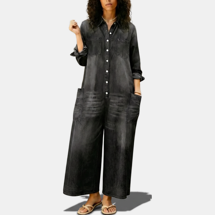 Frankie™ Wide-Leg Denim Jumpsuit