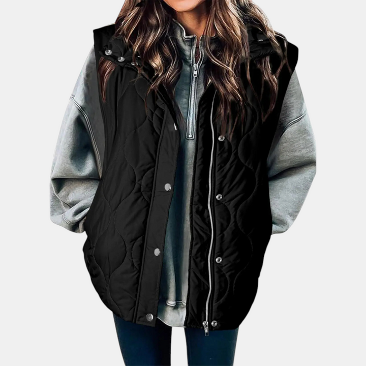 Quilted Zip-Up Puffer Vest
