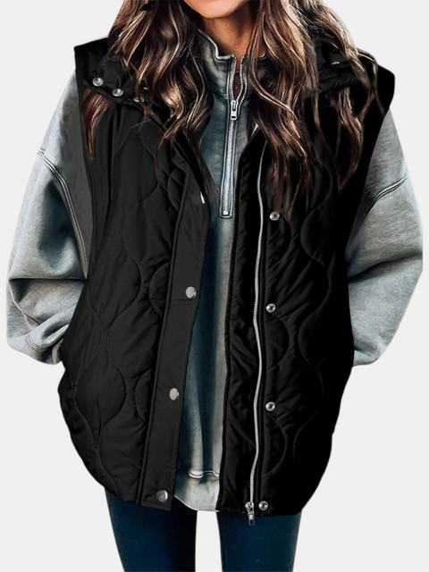 Quilted Zip-Up Puffer Vest