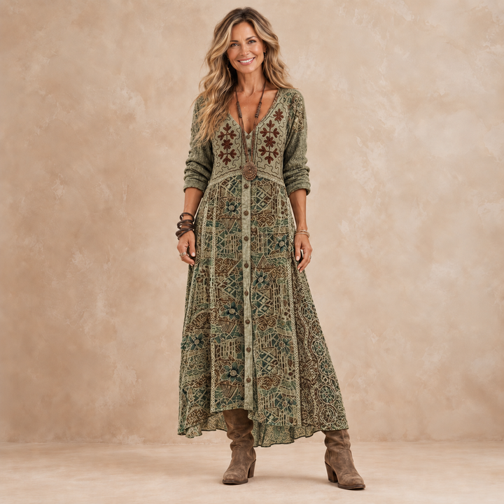 Marigold™ Botanical Maxi Dress