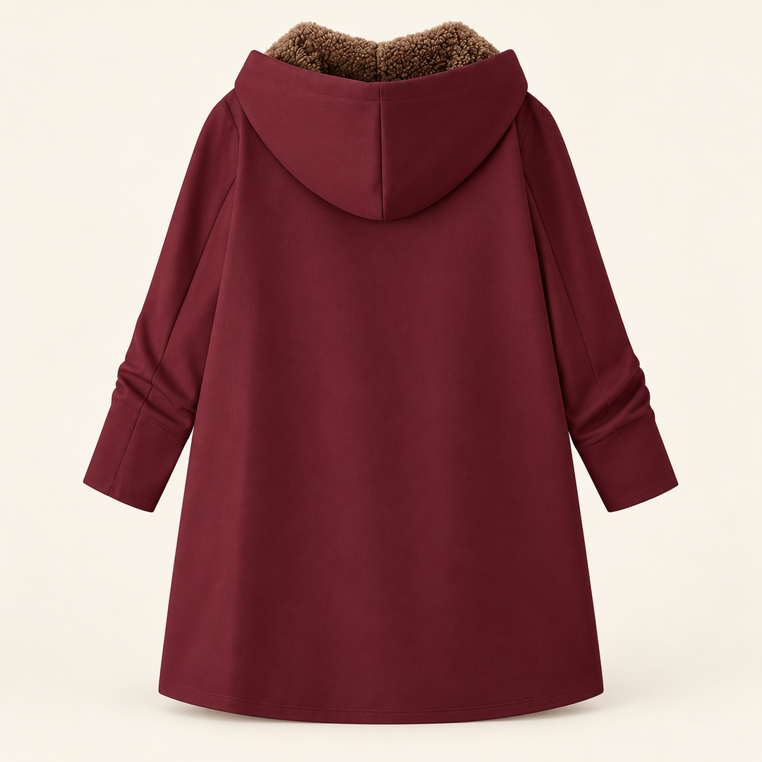 Beatrice™ Sherpa-Lined Hooded Coat