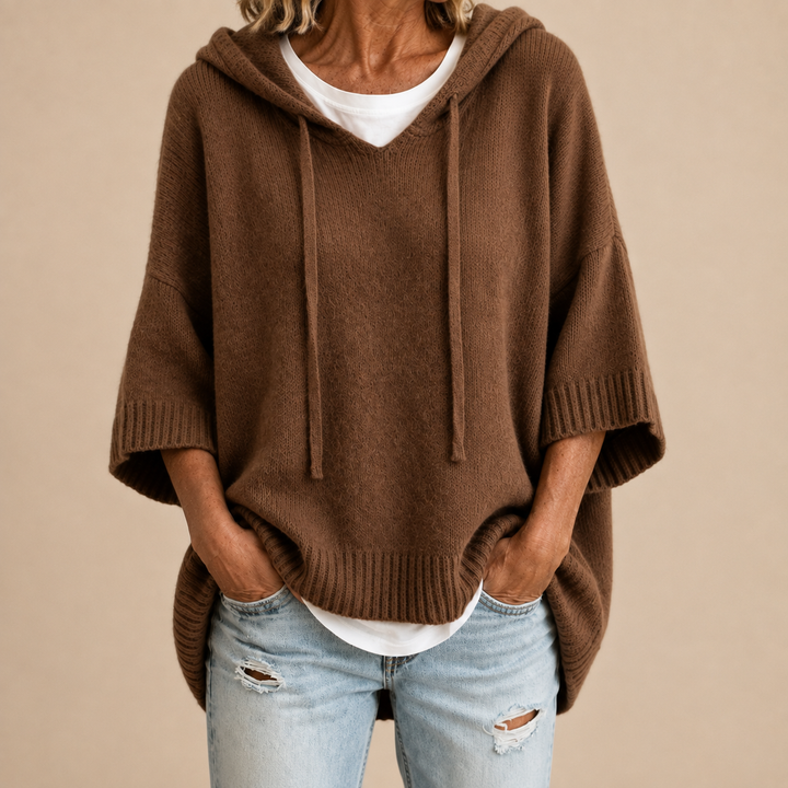 Emerson™ Hooded Knit Poncho