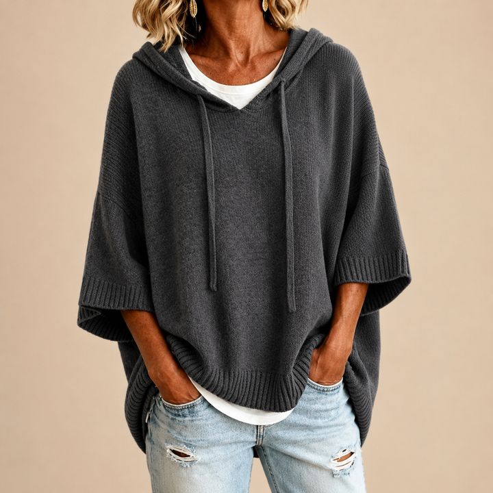 Emerson™ Hooded Knit Poncho