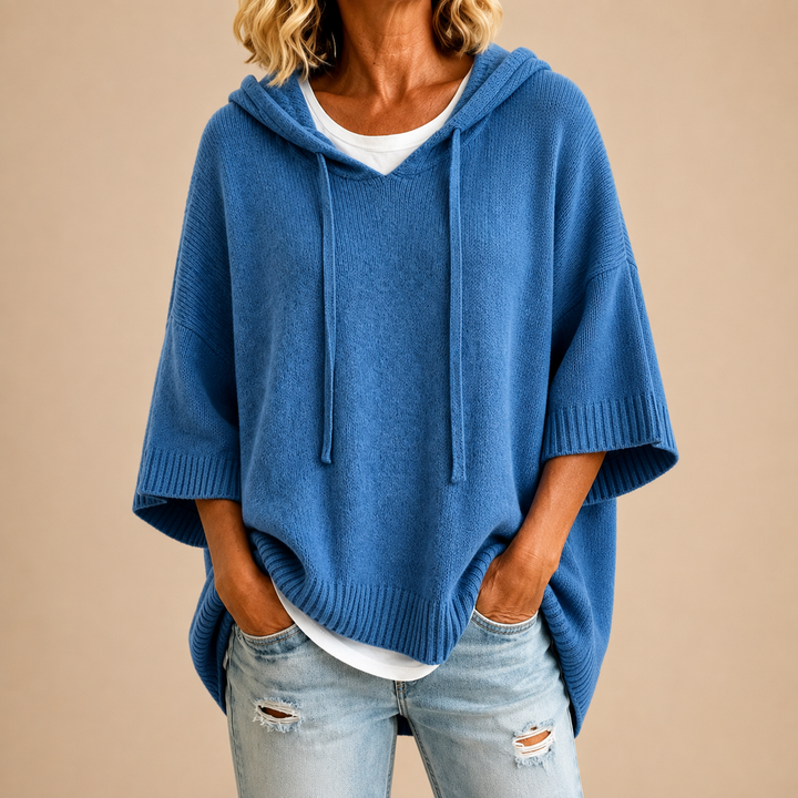 Emerson™ Hooded Knit Poncho
