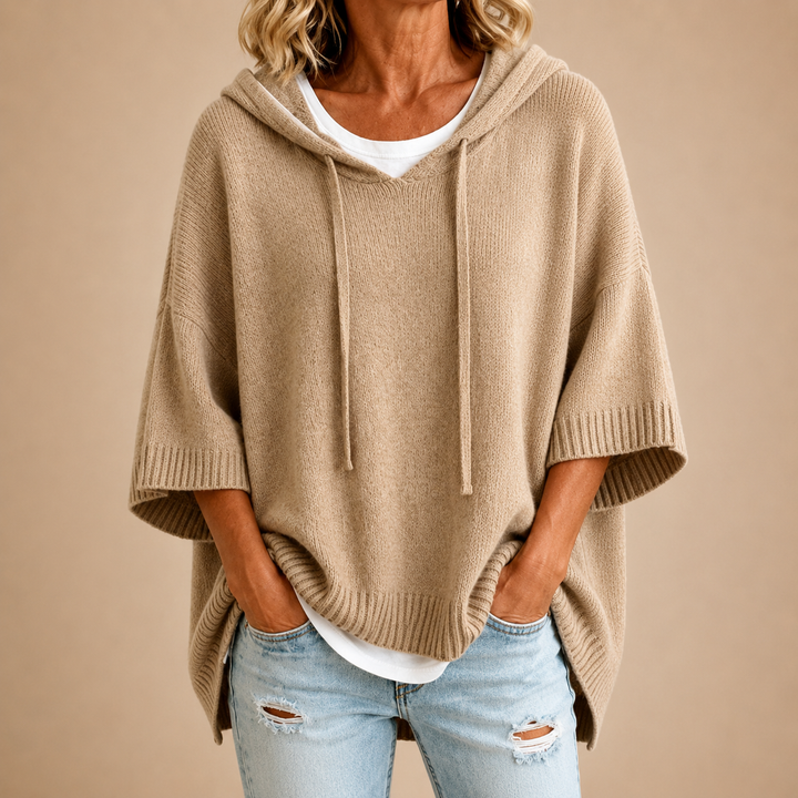 Emerson™ Hooded Knit Poncho