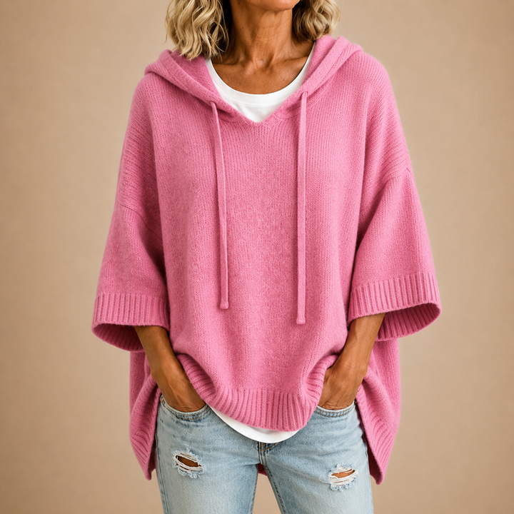 Emerson™ Hooded Knit Poncho
